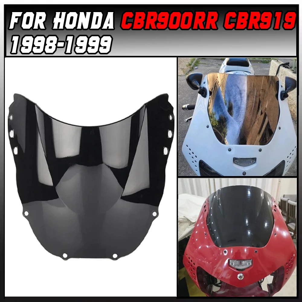 

For Honda CBR900RR CBR919 CBR 919 900 RR 1998-1999 Motorcycle Double Bubble Windshield WindScreen Accessories Fairing Deflector