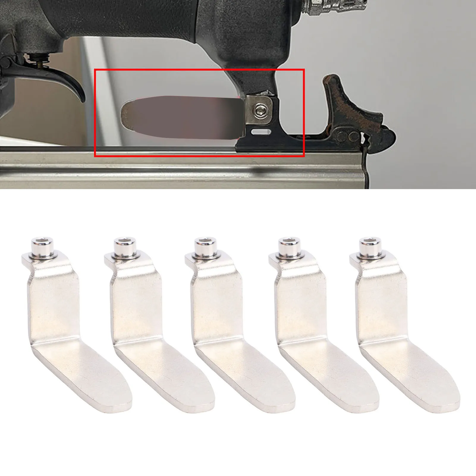 

5 Pcs Pneumatic Nail Gun Hook Universal Stainless Steel Pneumatic Tool Rafter Hook Nail Gun Belt Hook