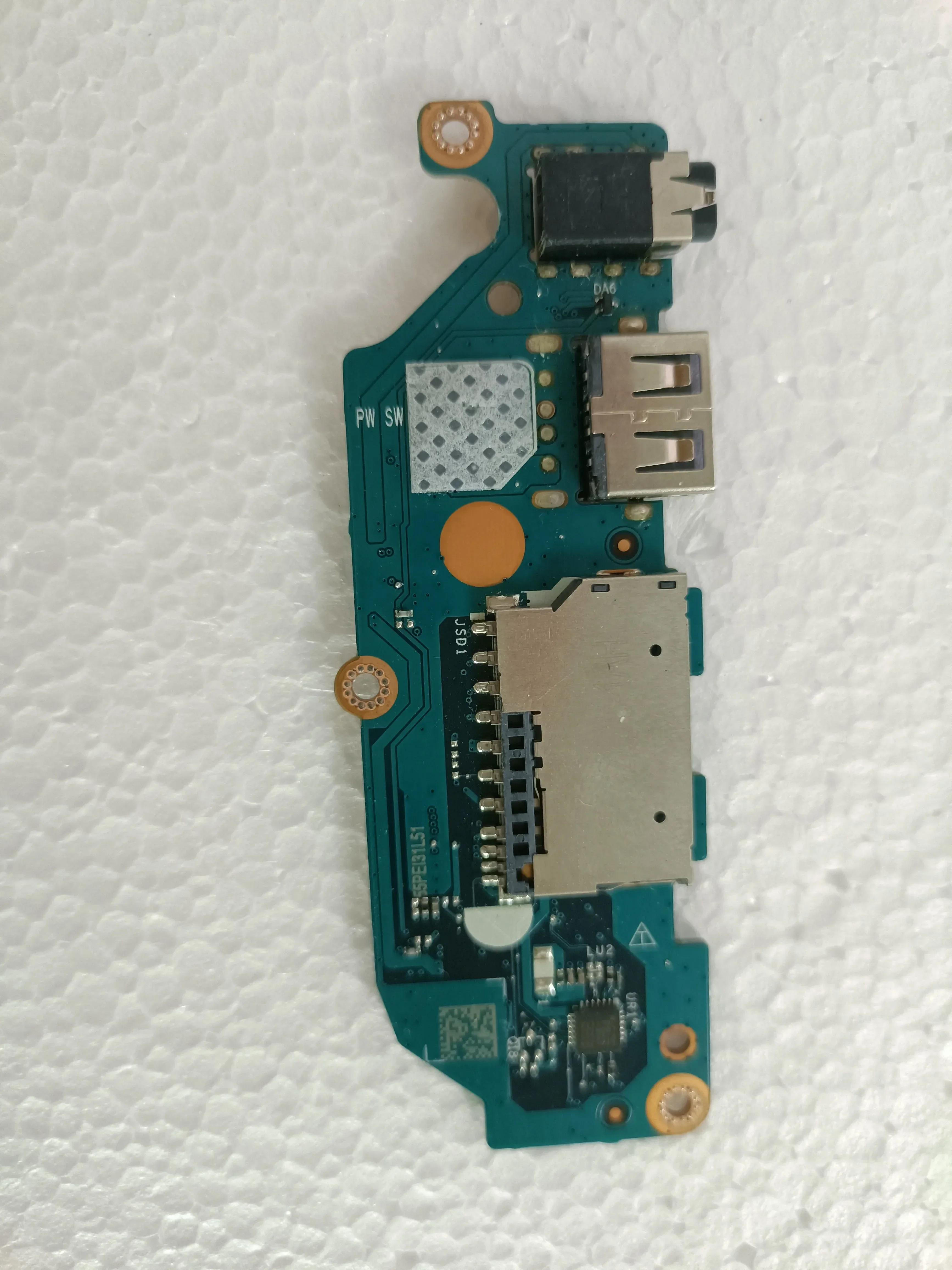 Original LS-L243P for Dell Inspiron 15 3510 3511 SD Card Reader USB Board
