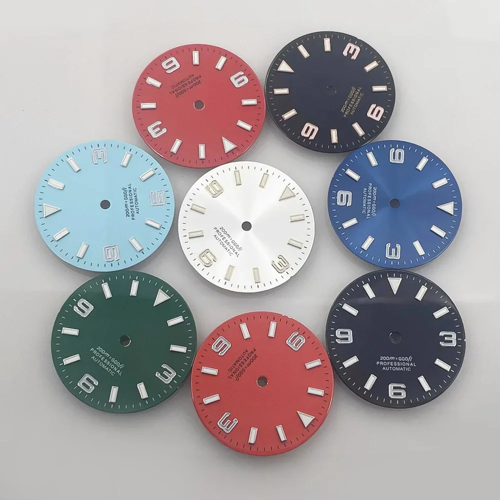Customized NH35 Dial 29mm Luminous Dial Fit for NH35 NH36 Movement 29mm Watch Faces Dial