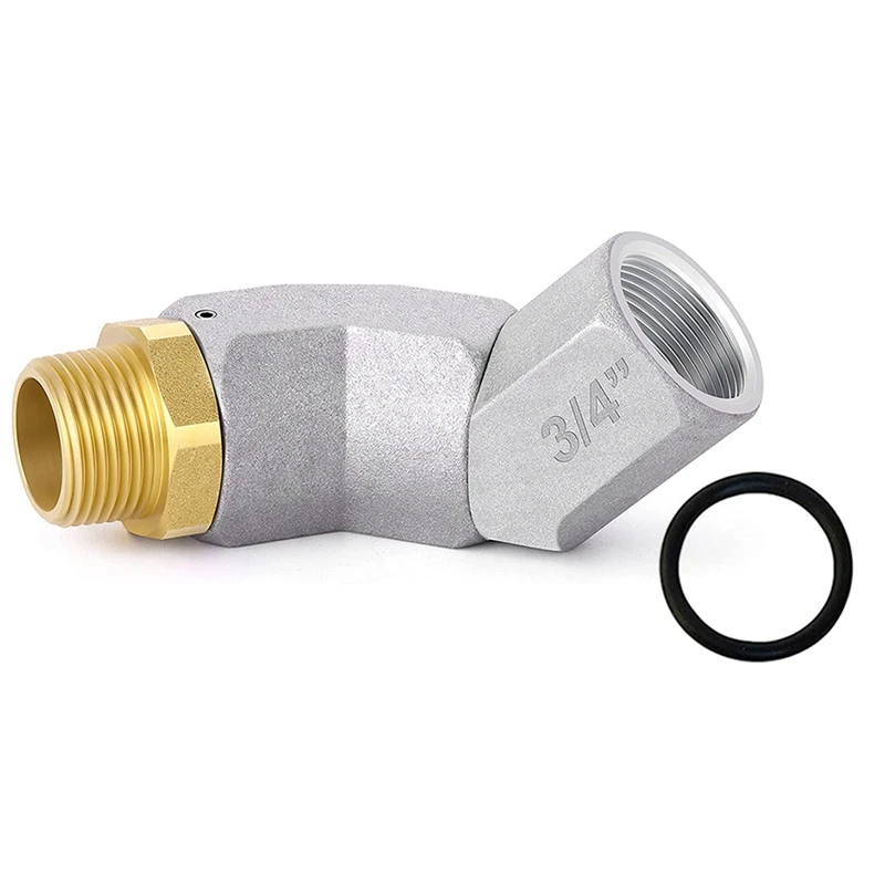 2X Fuel Hose Swivel 360 Rotating Connector For Fuel Nozzle Multi Plane Fuel Plane Swivel 3/4 Inch