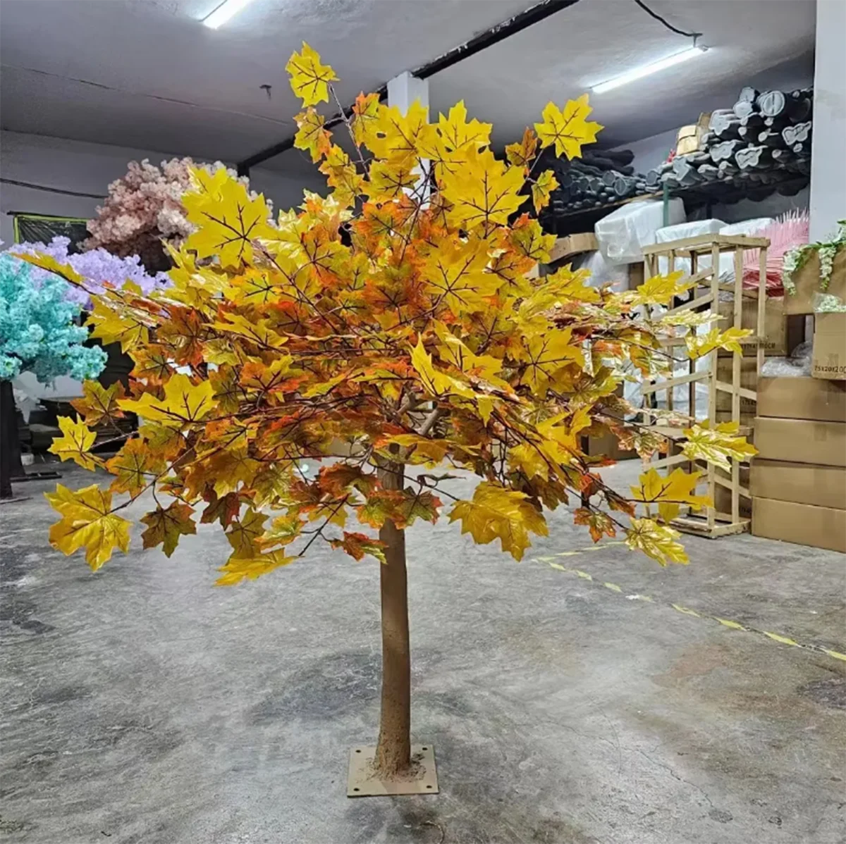 

Handmade Autumn Artificial Maple Tree Wedding Event Home Decoration for Indoor Hotel Decoration