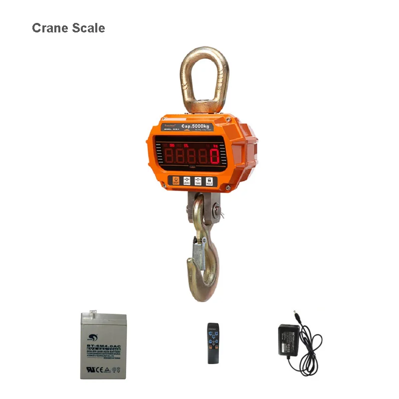 

5000KG/2KG Crane Scale 220V Digital Crane Scale Digital Scale Electronic Scale for Hunting, Farm and Construction