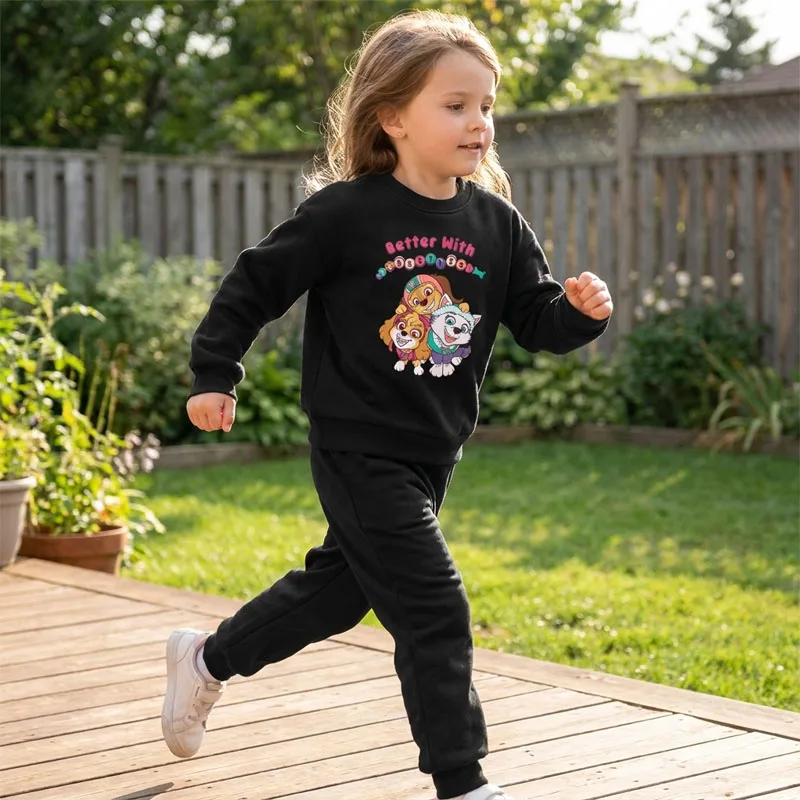 PAW Patrol Baby Boys Long Sleeved Pullover and Pants 2 Pcs Sets 2026 Autumn New Children's Sweatshirts Set Kids Casual Sweatsuit