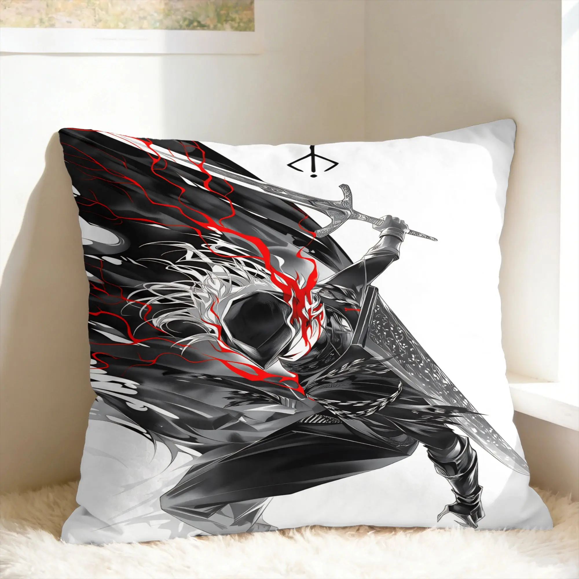 Game Bloodborne Pillow Case  Soft Pillow Cover For Chair Sofa Home Decor Cute Funny Cushion Cover