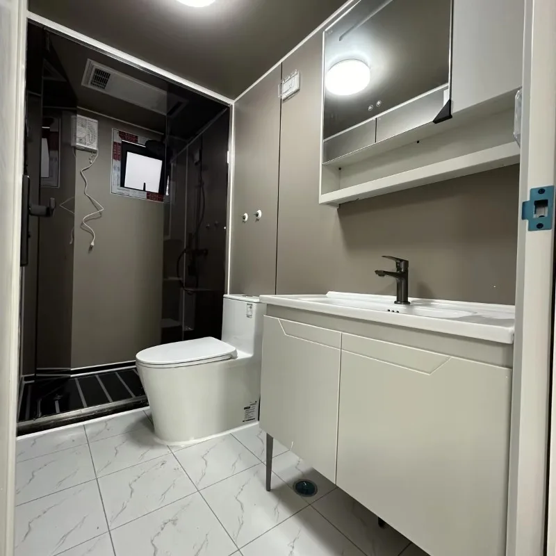 Construa facilmente uma villa de contêiner expansível pré-fabricada, casa móvel de 2 a 4 quartos, casa portátil