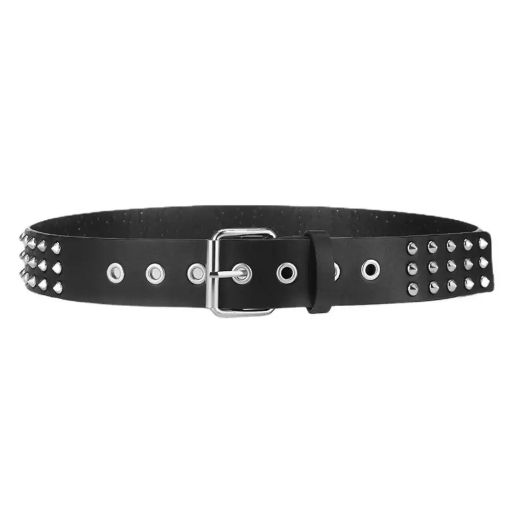 Luxury Rivet Belt Metal Pyramid Straps Men Women Punk Rock Hardware Jeans Designer Waist Belts