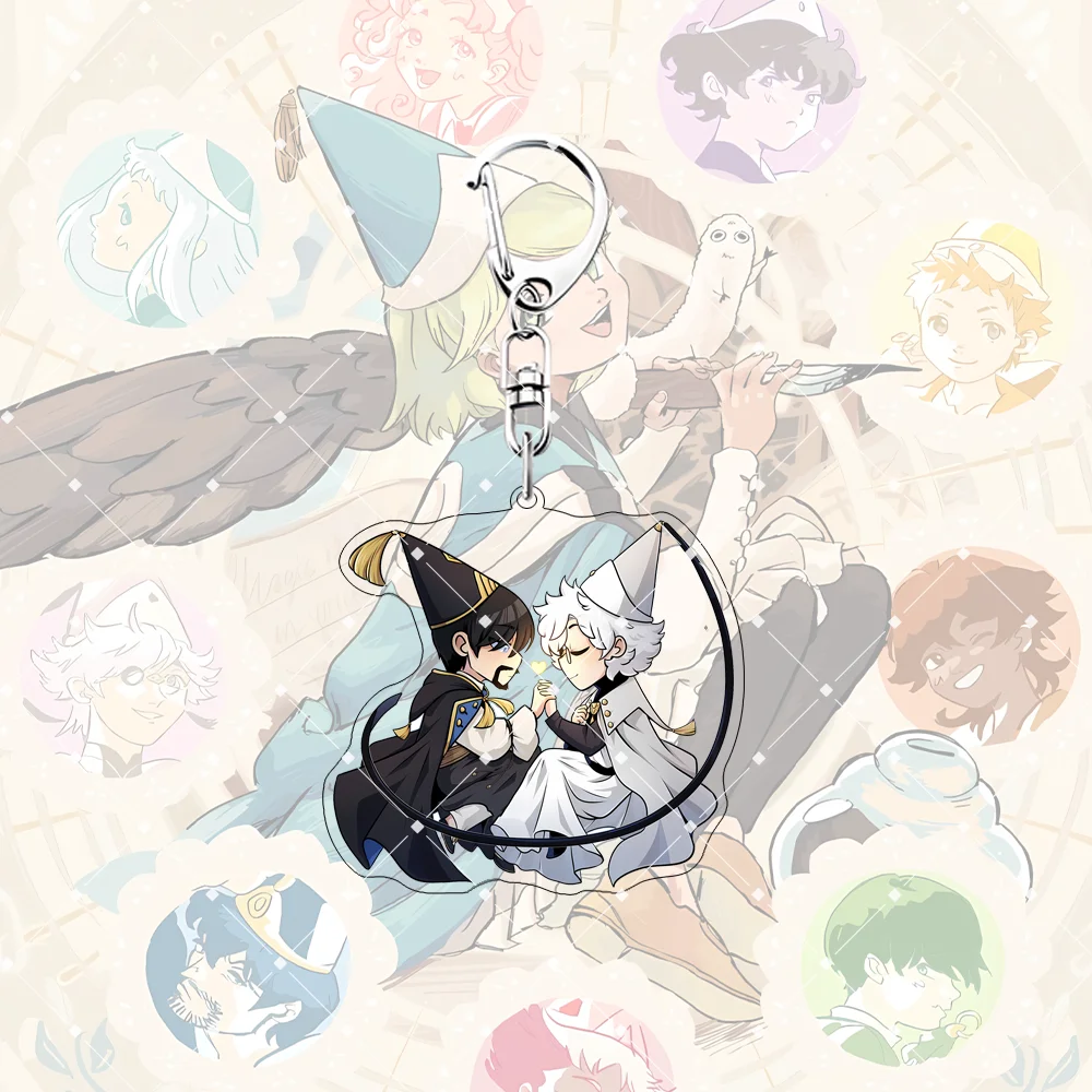 New Anime Witch Hat Atelier Keychain Anime Figure Qifrey Olruggio Bag Ornament Bag Pendant Desk Decor Birthday Gift For Fans