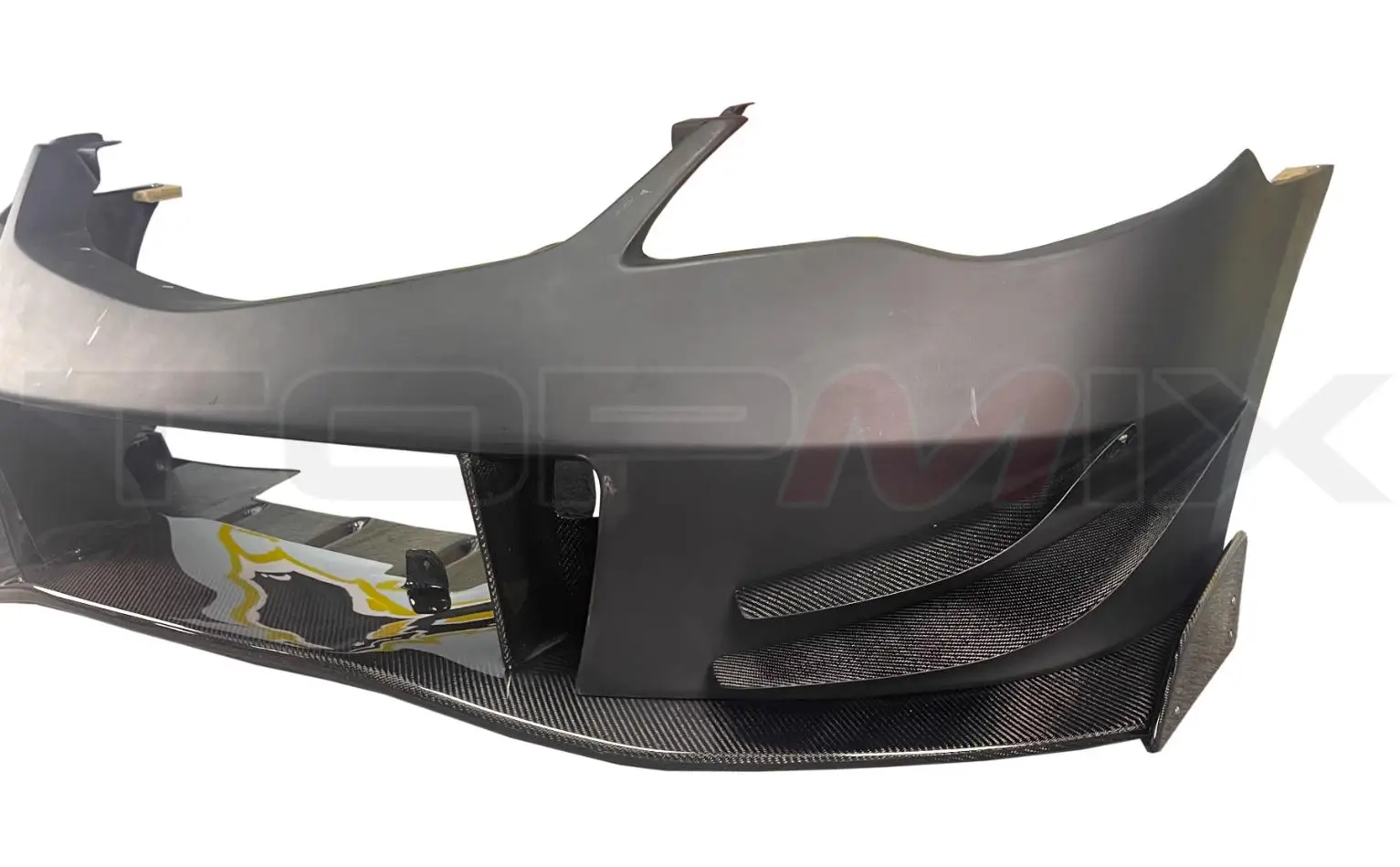 Real Carbon Fiber + Fiber glass JSracing Style Front Bumper fit for Honda Civic Type-R FD2