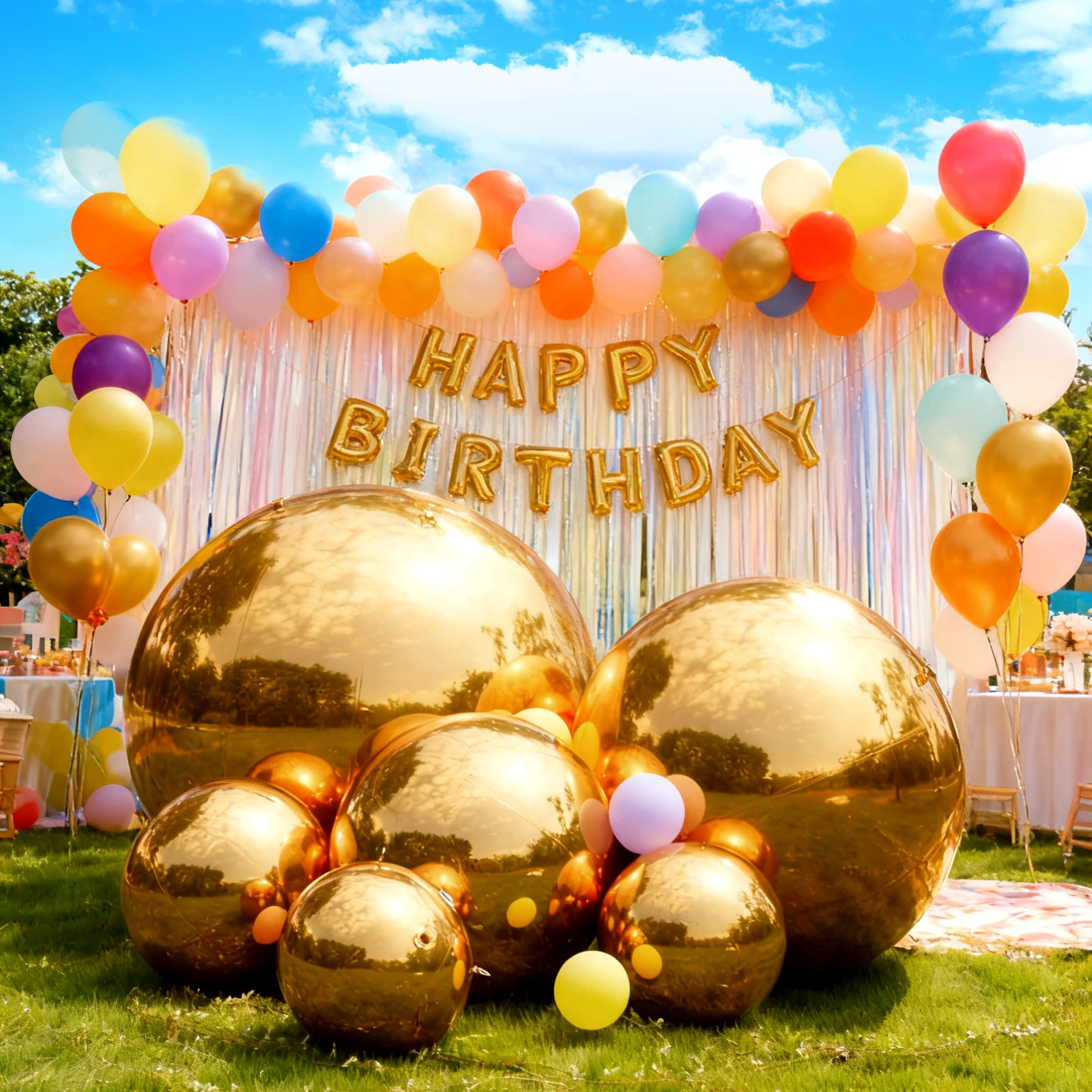 

Nairbag Gold Big Shiny Inflatable Mirror Ball Floating Silver Ball Wedding Event Party Decoration Blow Up Mirror Balloon Sphere