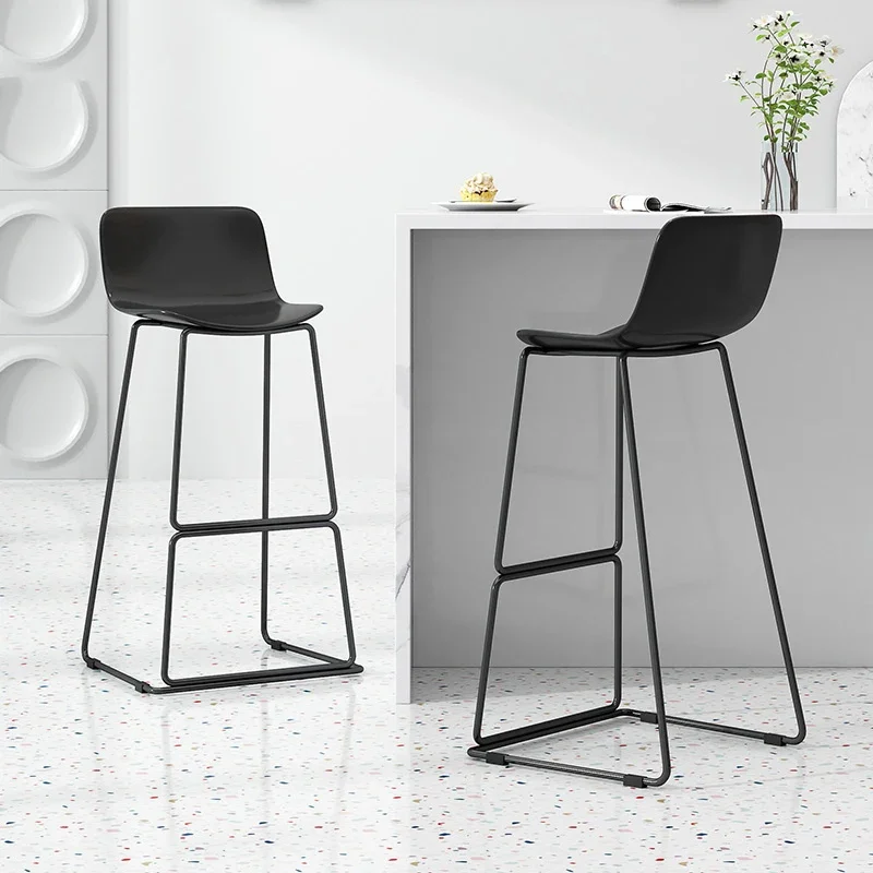 

Reception Desk High Table Bar Chair Lounge Modern Metal Barstool Bar Stool Waterproof Leg Round Taburete Alto Home Furniture