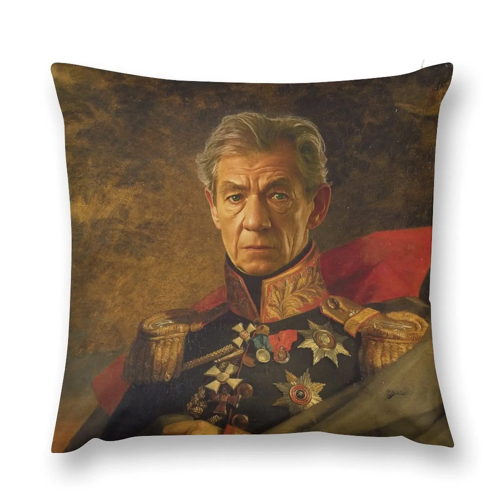 

Sir Ian McKellen - replaceface Throw Pillow Christmas Pillow pillow cover christmas Cushion Covers For Living Room