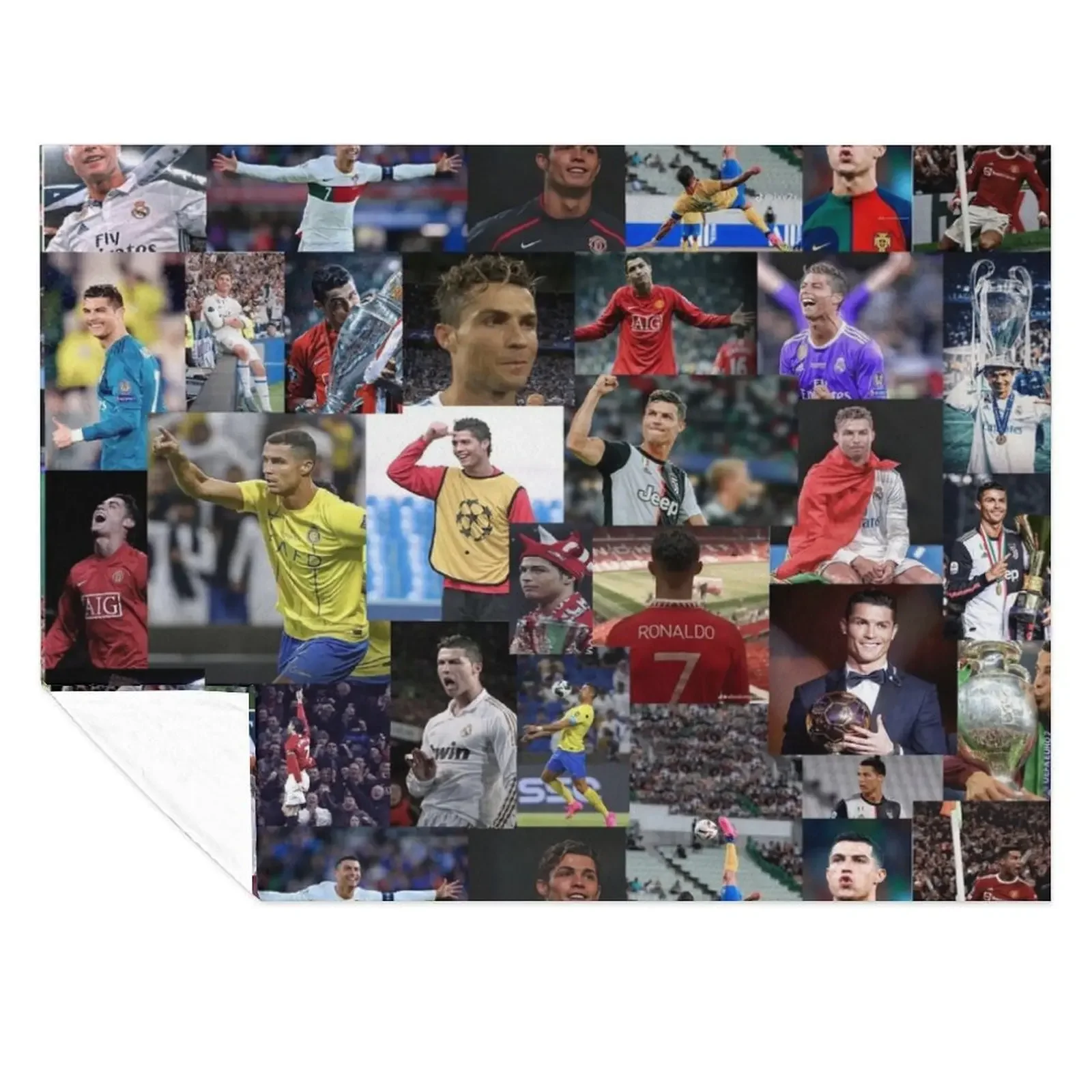 

Cristiano Collage Throw Blanket Thins Vintage Moving halloween Blankets