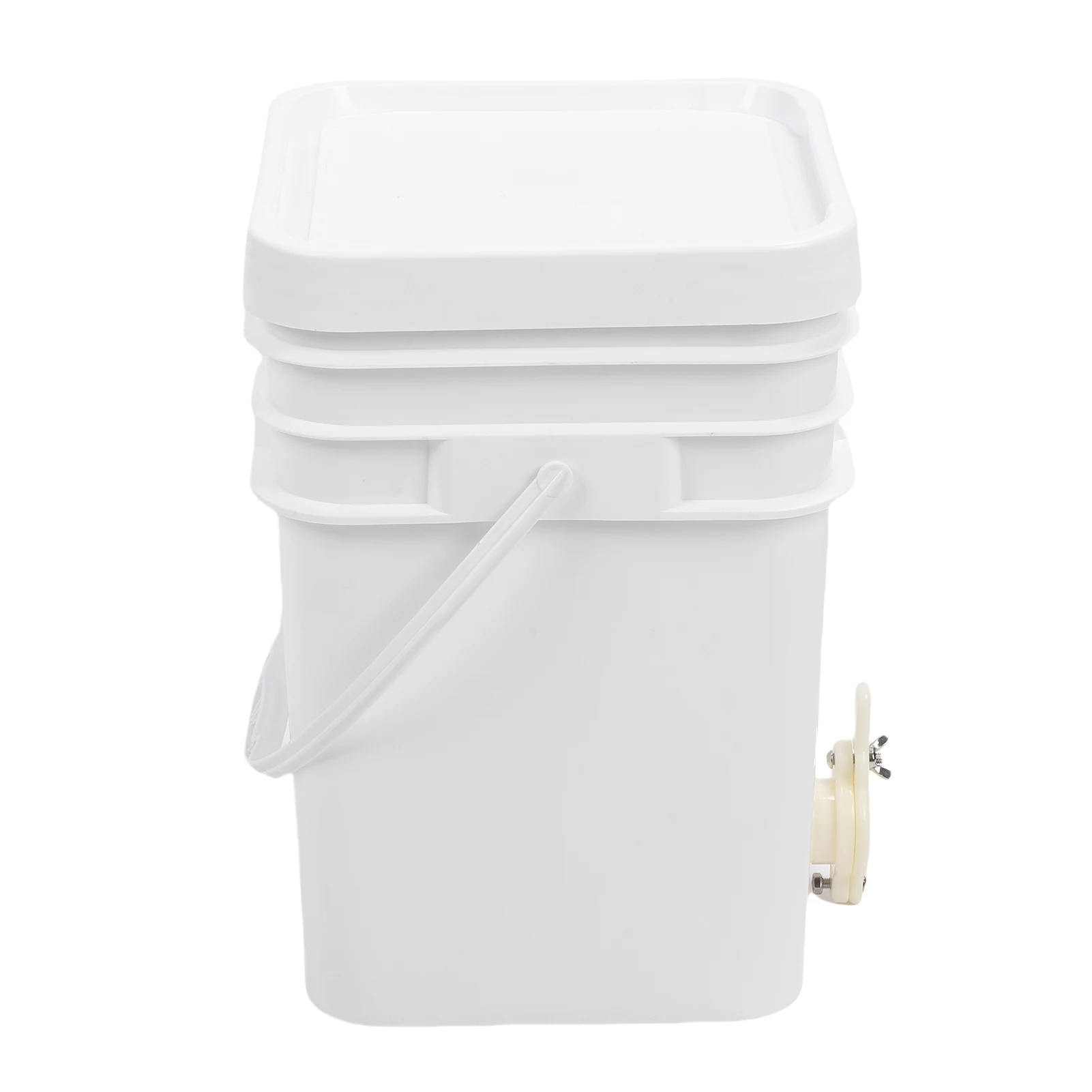20L Honey Bucket Large Capacity Square HDPE Plastic Honey Extractor with Gate and Lid Honey Container for Beekeeping