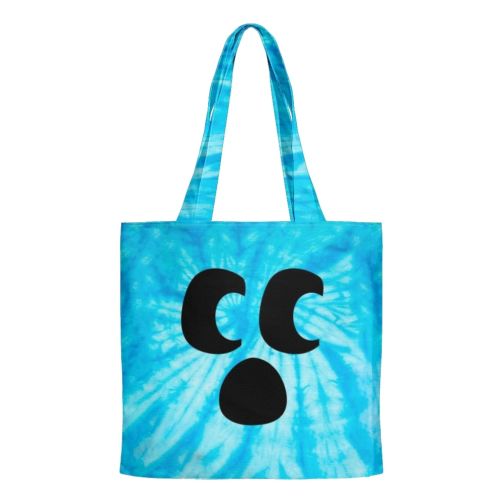 Diamond Craftee Face Tie Dye Handbag Shopping Bags Reusable Shoulder Shopper Bags