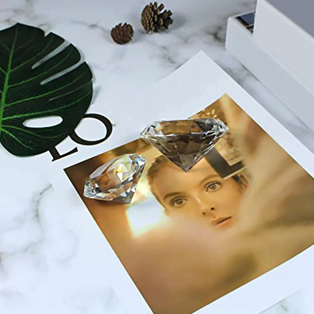 

1 комплект пресс-папье с кристаллами и бриллиантами, элегантный декор для рабочего стола, прочный хрустальный орнамент с подставкой для гостиной, офиса