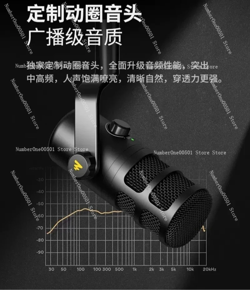 PD100 Dynamic Microphone - Professional Wired Mic for Mobile Recording, PC Streaming, Live Singing and Voice Overs