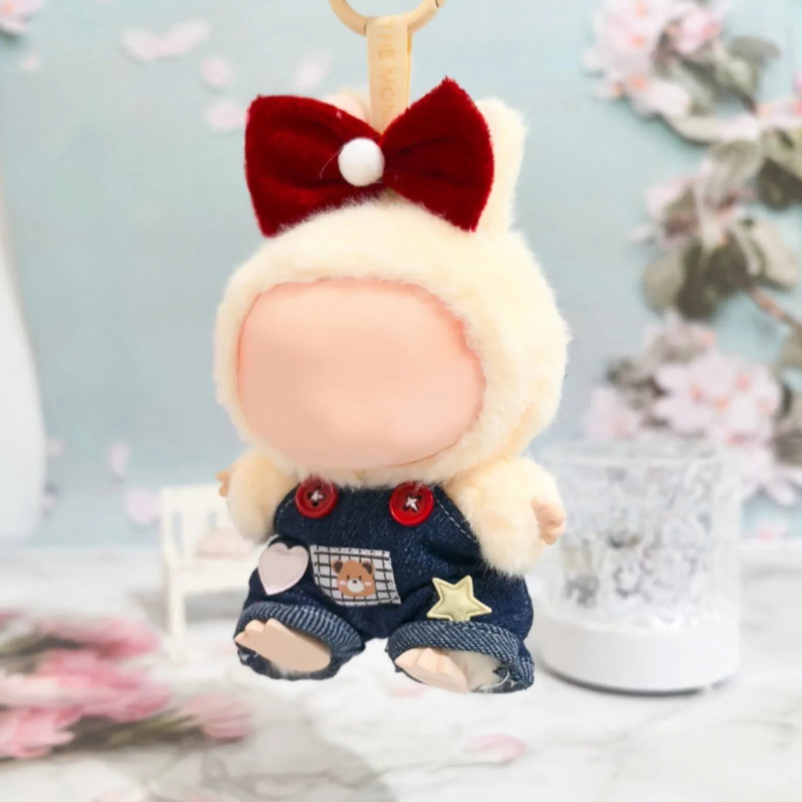 

17cm labubu clothes outfit Plush doll clothes Macaron Cute Clothing DIY Kid Gift Clothes Hair accessories v1 v2 clothes