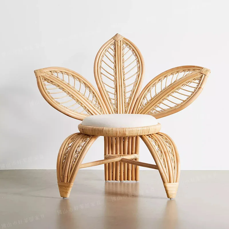 rattan sofa balcony casual petal chair casual full rattan sofa