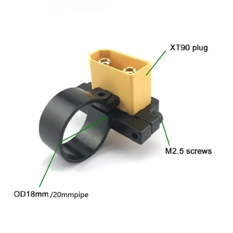 XT90 Stecker Feste Sitz Mounting Basis Verschluss 20mm Tube Clamp Support Tube Clip Anschluss Teil for Agrwirtschaft anla