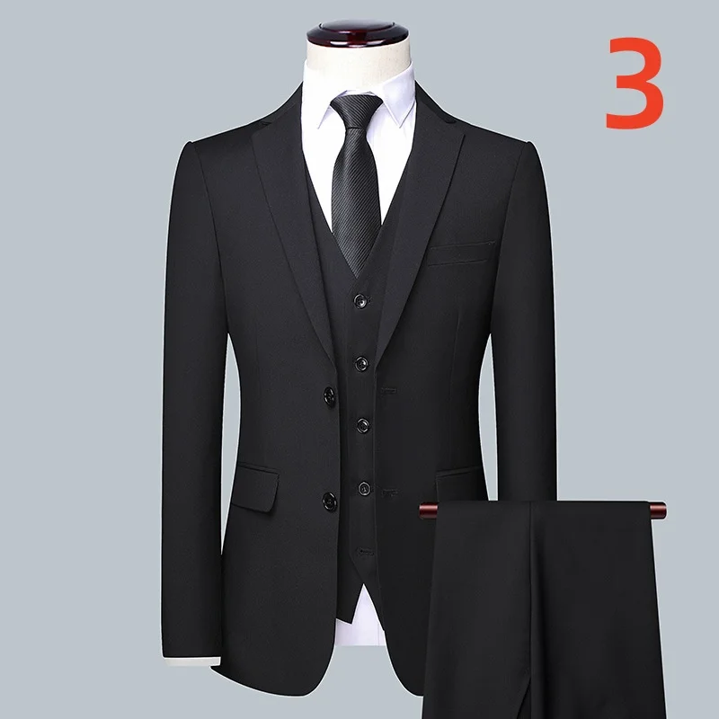 T2018Business casual suit men\'s spring and autumn jacket high-end small suit formal work clothes middle-aged and young tops dad\'