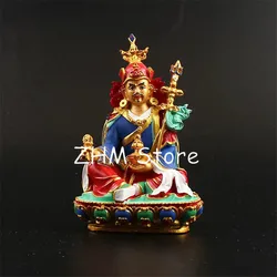 Buddhist Tantric Supplies Padmasambhava Figurine Constant Auspicious Exquisite Hand Painted Resin Solemn Buddha