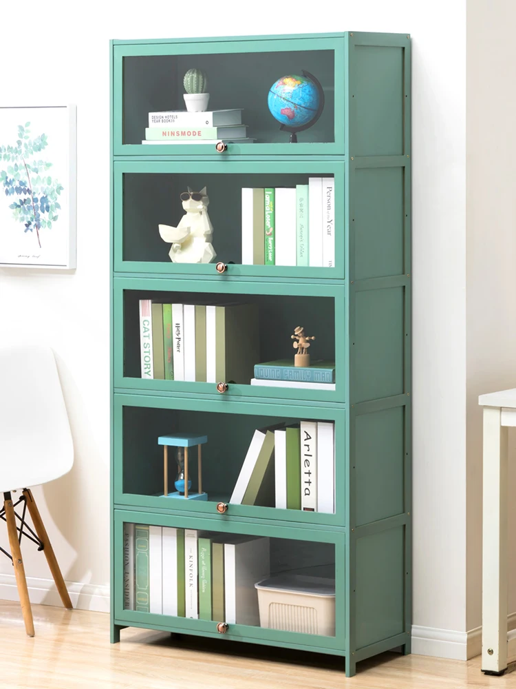 Bookshelf shelf landing book cabinet reading shelf children's household solid wood storage