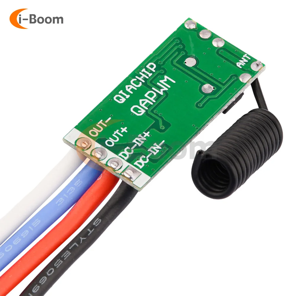 Wireless Dimmable & Adjustable Speed Module DC3.7V-24V 5A Remote Control Motor Driver Switch for Led Lights Motor