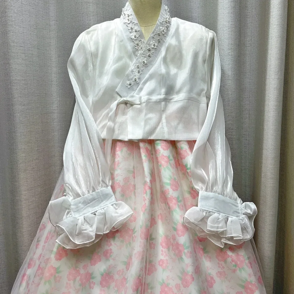 여성 전통 코스튬 한복 사진 의상, 빈티지 축제 세트, 레트로 민속 무용 한복 원피스, 한국 스타일