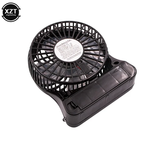 Imagen 2 del producto Mini ventilador portátil, ventilador recargable por USB, ventilador de luz LED recargable portátil, Mini ventilador de escritorio con batería USB 18650, ventiladores de refrigeración