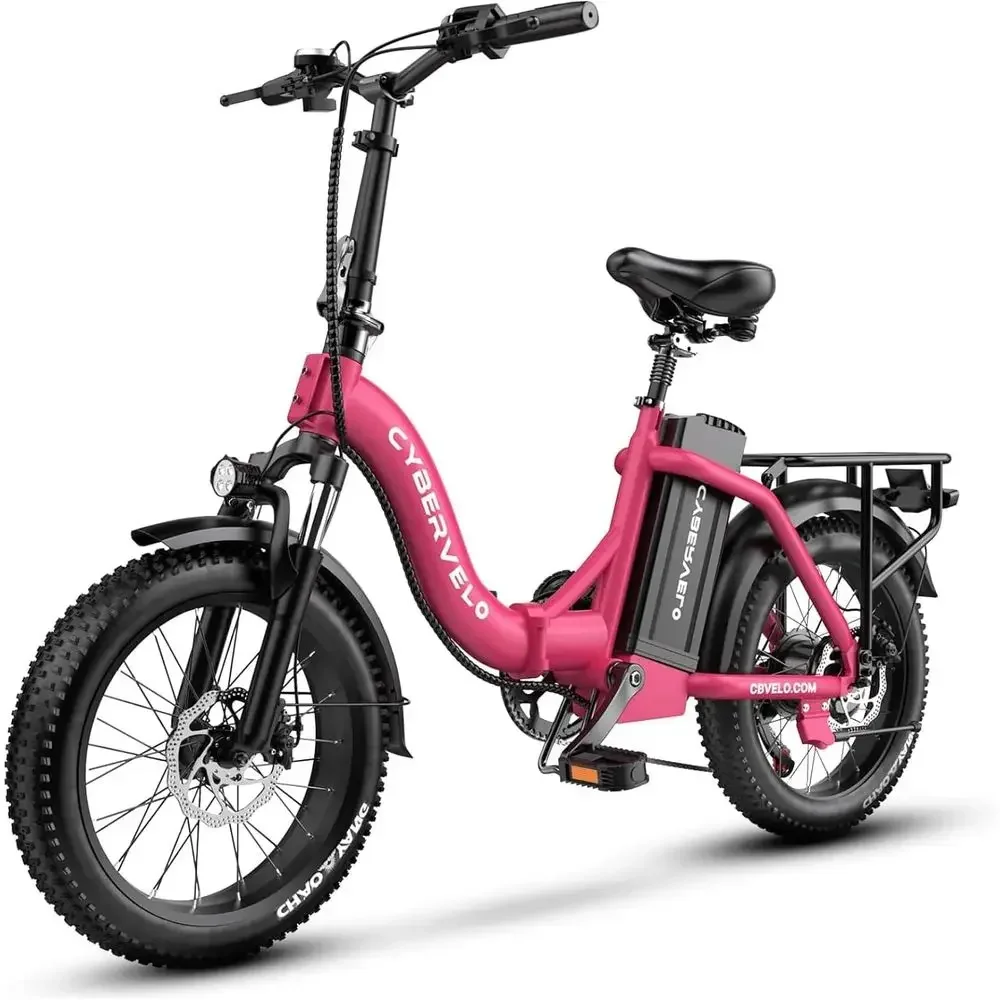 48V 20AH Removable Battery Electric Bike, 1000W, 30+MPH, 80-Mile Range, 7-Speed, Adult Commuter