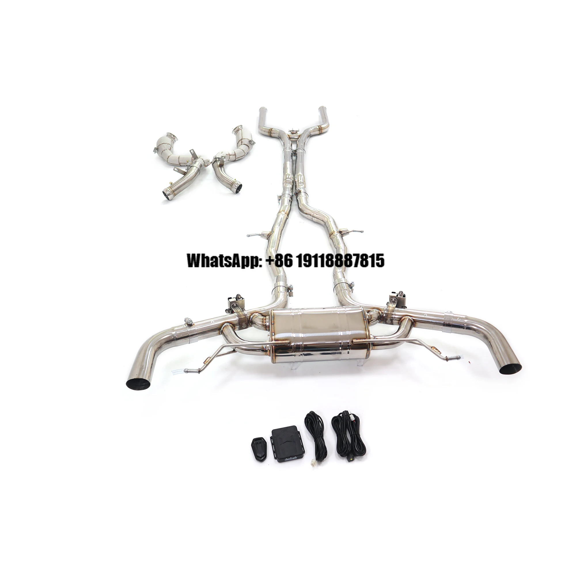 

Выхлопная система ING из нержавеющей стали, полный комплект для Mercedes-Benz GLC63 4.0T X253, с высококачественными деталями для тюнинга автомобиля