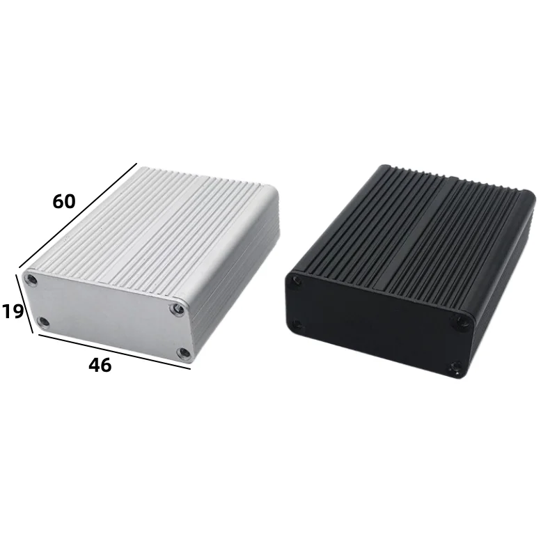 Aluminum profile  aluminum box circuit board  with heat sink lightweight shell 60x46x19mm