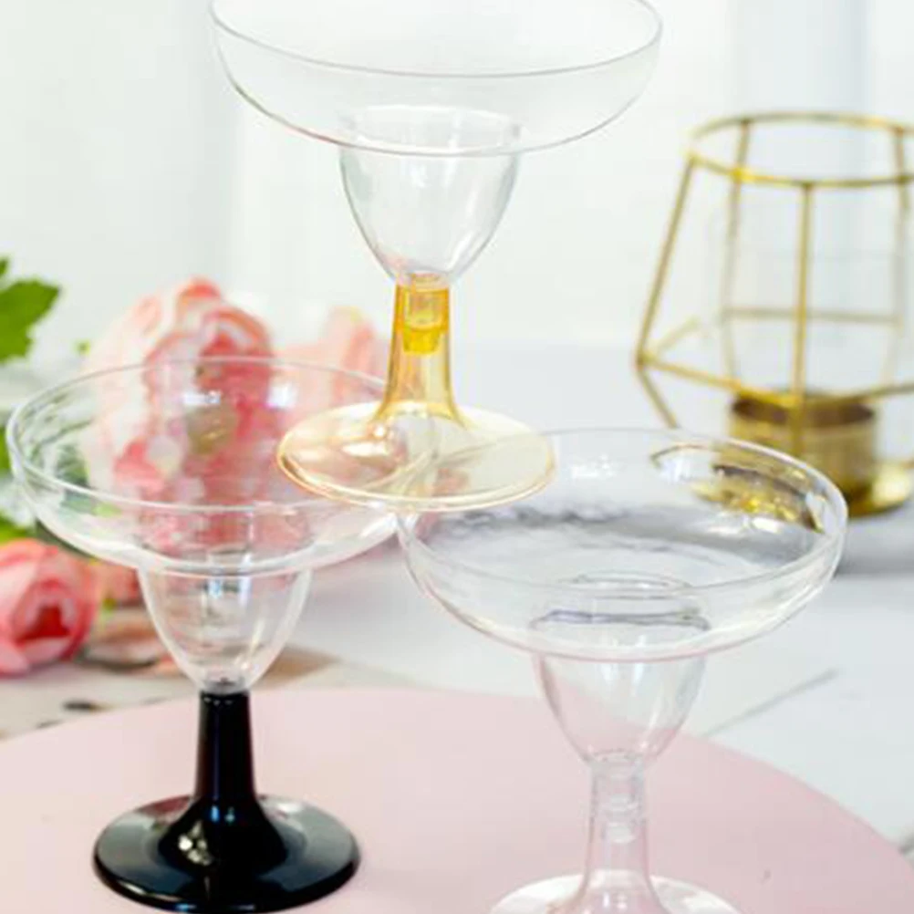 

10pcs Clear Plastic Dessert Cups 8oz Food Grade Disposable Jelly Ice Cream Mousse Pudding Parfait Yogurt Shot Cups for Birthday