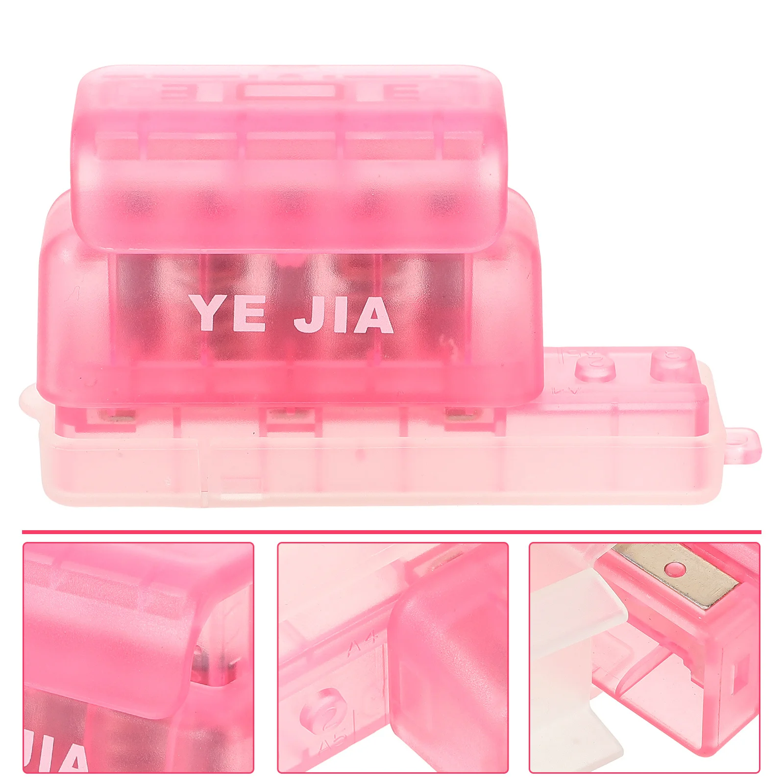 

5-Hole Puncher Plastic Paper Hole Punch Tool for Office Binder Paper Craft DIY Scrapbook Loose Leaf Puncher Small Hole Punch