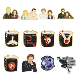 Hot Movies Enamelled Brooches Twilight Pins Backpack Lapel Badges Fashion Jewelry Accessories Festival Souvenir Gifts For Women