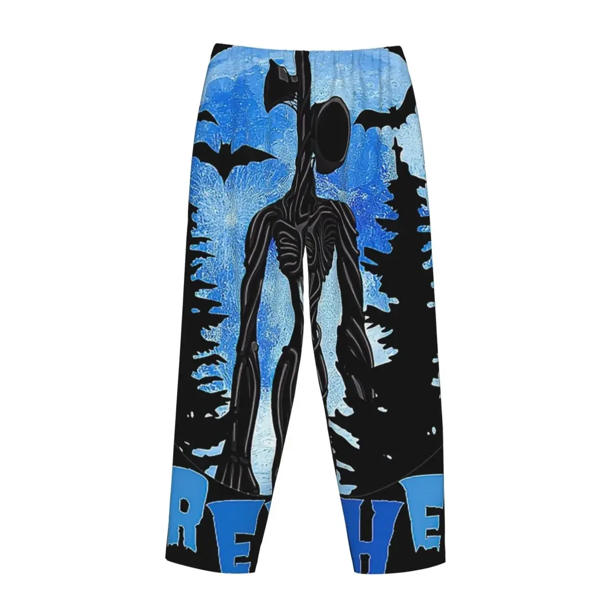 Custom Cartoon Horror Creepypasta Siren Head Women Pajama Pants Lounge Sleep Sleepwear Bottoms with Pockets