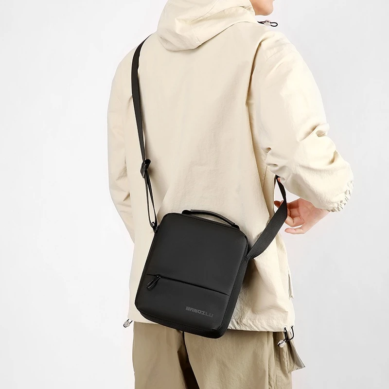 

Fashion simple trend classic business shoulder bag casual vertical section messenger bag versatile commuter men's crossbody bags