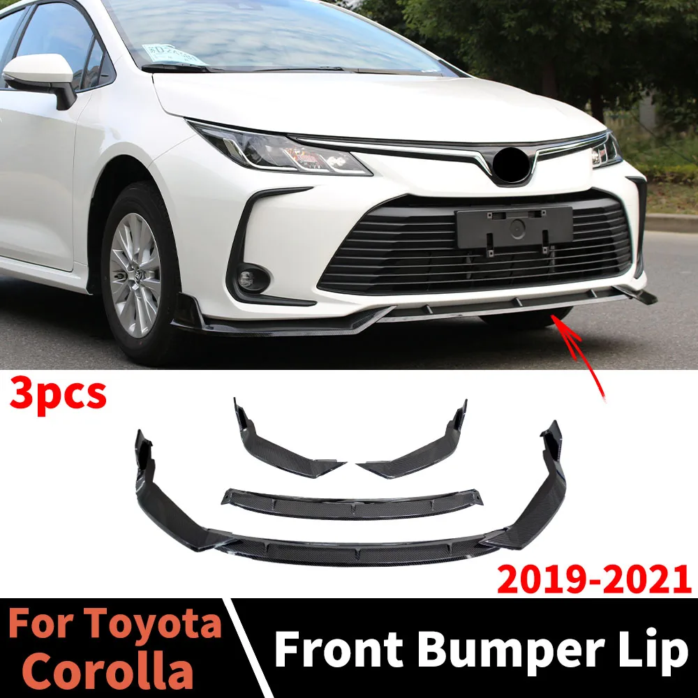 

Для Toyota Corolla 2019-2021 модификационные детали Air Dam, передняя защита, бампер, крышка для губ, разделитель подбородка, аксессуары для тюнинга