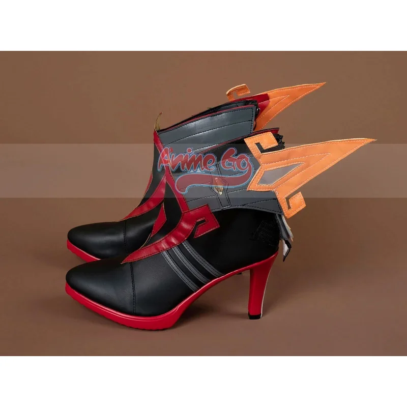 Genshin Impact Pyro Archon Mavuika Cosplay zapatos botines para mujer C09202