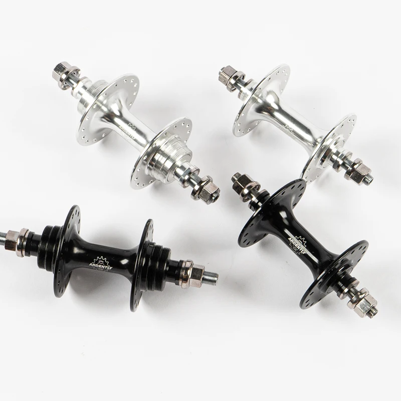 Ardently Fixed Gear Bicycle Hub 20 24 32Holes Racing Road Bike Aluminum Alloy Bearing Riding Front Rear FixieDouble Bearing Hubs