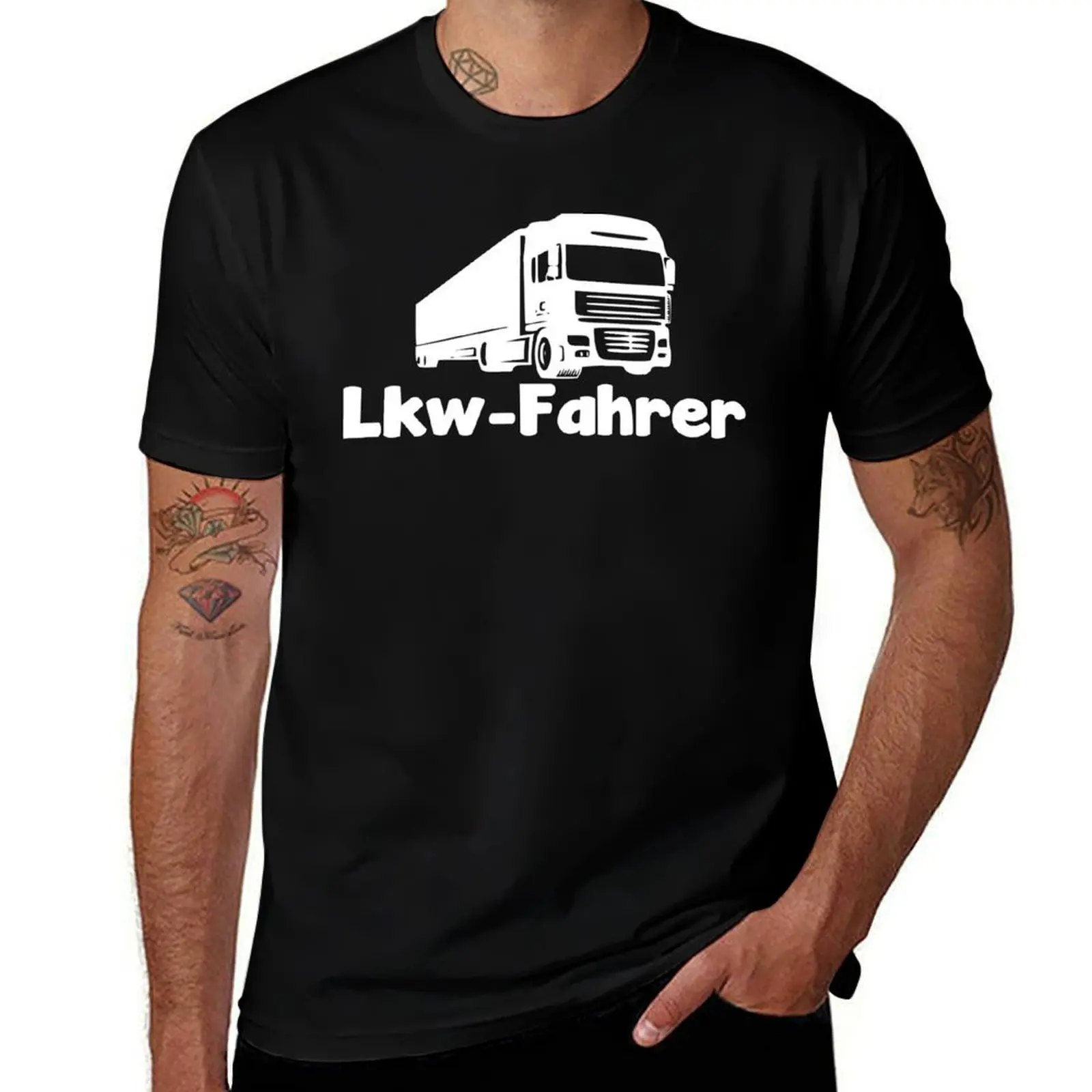Truck, Truck Driver, Truck, Lorry, Transportation, Traffic T-Shirt Casual Loose Fit Summer Tee Shirt T-Shirt