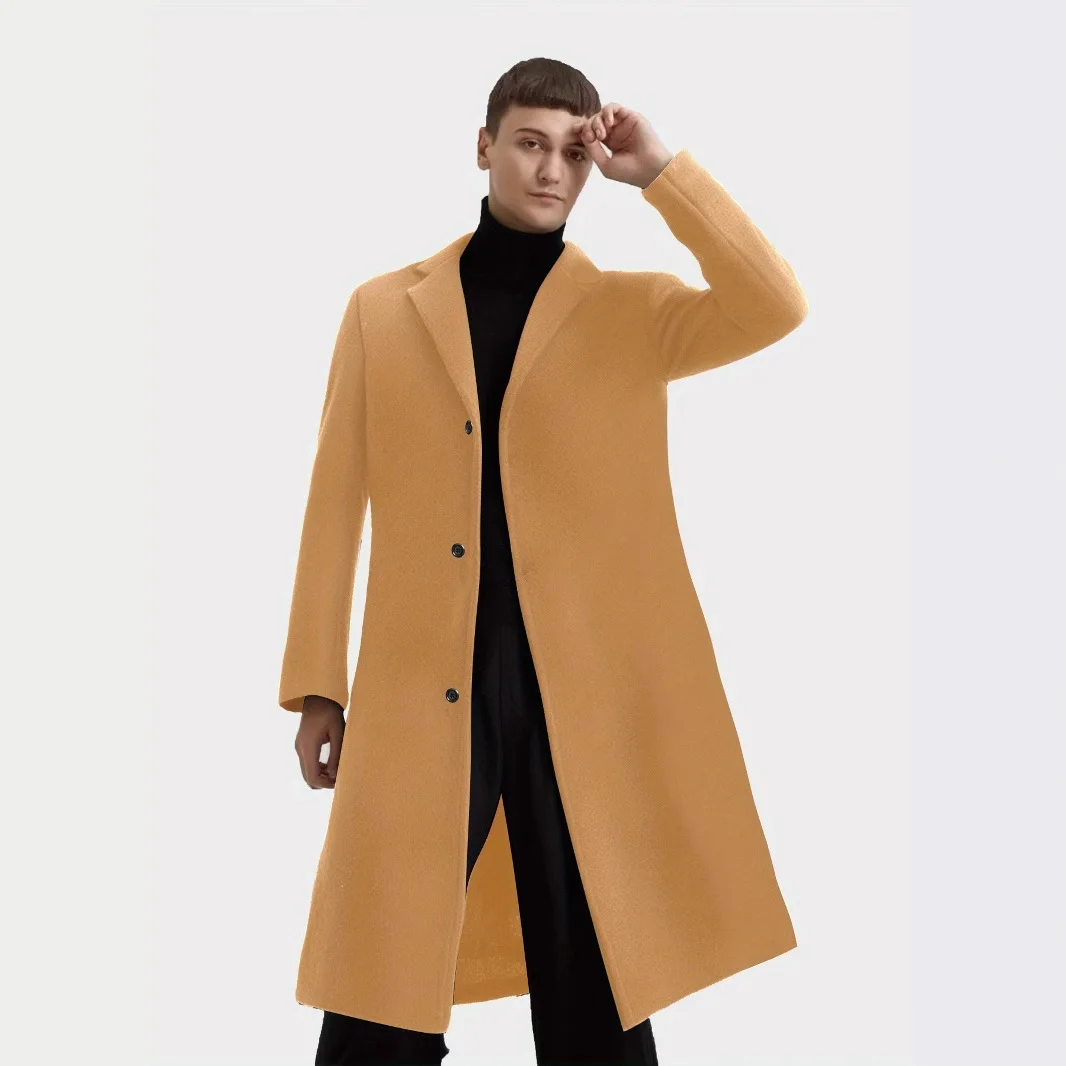 

Новое пальто, повседневное модное элегантное пальто, облегающий элегантный классический удлиненный плащ