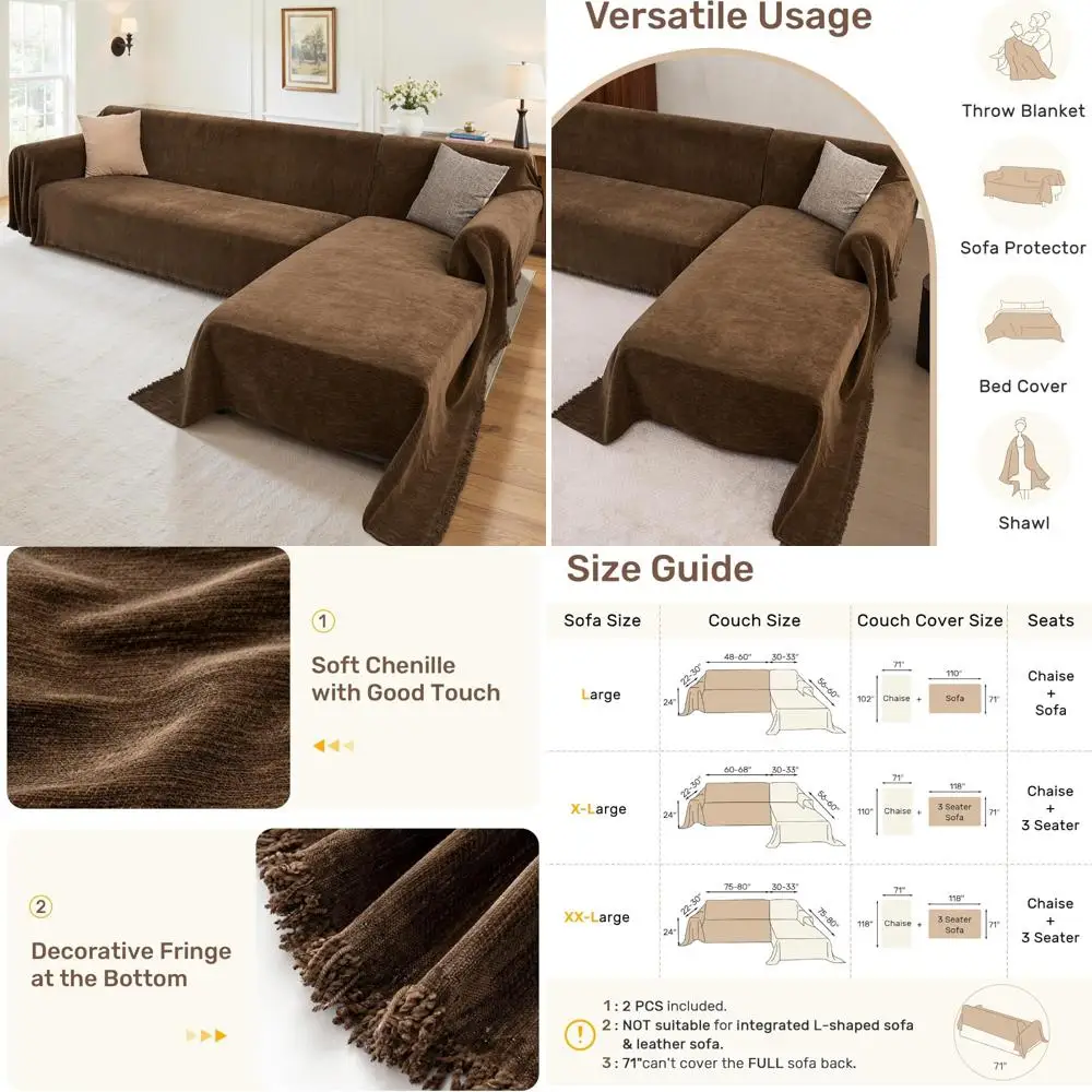 

Приятные для домашних животных моющиеся 2 шт. L-образные секционные чехлы для диванов, одеяло для диванов для собак, меховые защитные чехлы