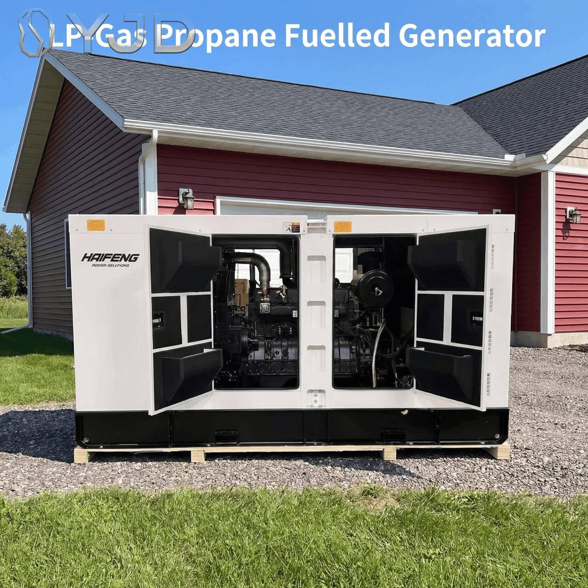 LPG Propane-Fueled 6kw Silent Type Closed Cycle Water-cooled Generator Set with Automatic Emergency Stop ISO9001 CE Certified