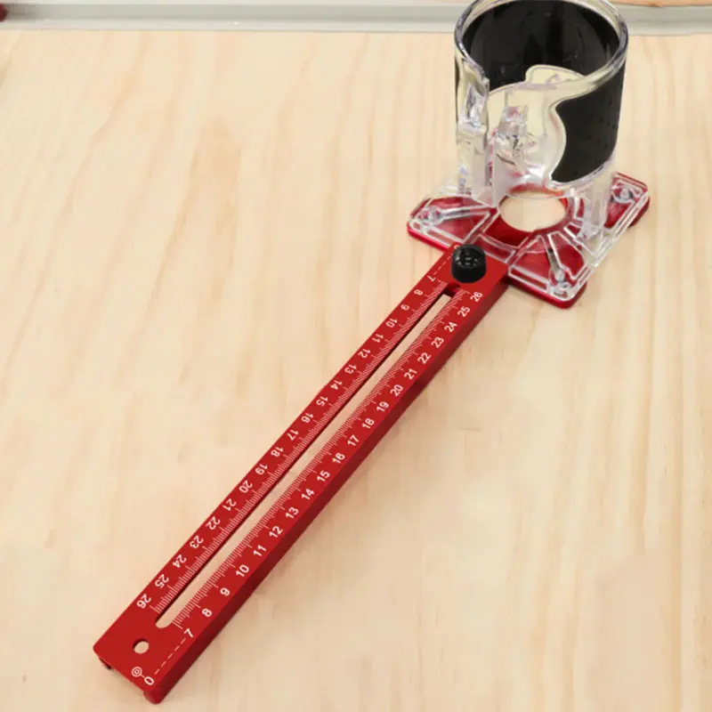 Extended 3 in 1 Router Milling Groove Bracket 9-61cm Radius Router Circle Cutting Jig Aluminum Cabinet Hardware Jig for Woodwork - view 6