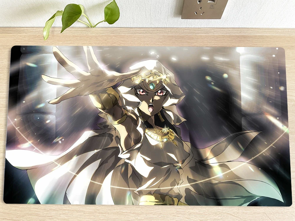 YuGiOh Table Playmat Ishizu Ishtar TCG CCG Mat Trading Card Game Mat Mouse Pad Gaming Play Mat 60x35cm Mousepad Free Bag