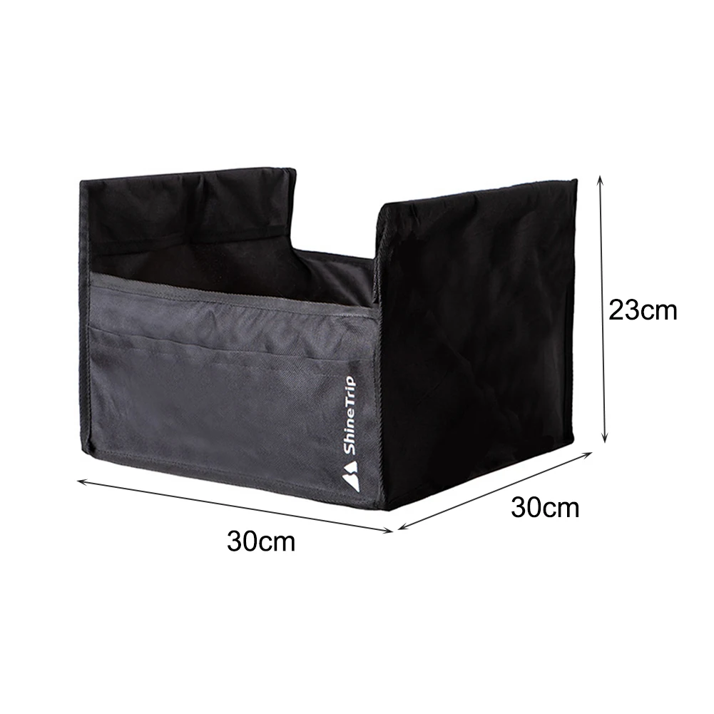 Portable Folding Table Sundry Storage Shelf Bags Oxford Cloth for Picnic Outdoor Camping BBQ Desk Hanging Pocket without Table