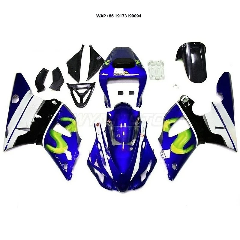 

Fairing Kit For 1998 1999 YZF R1 YZF 1000 Bodyframe Blue White Movistar