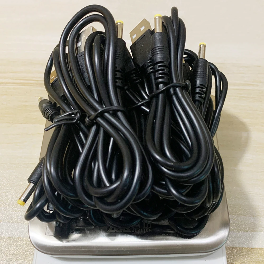 10pcs USB To DC Power Charging Cable 4.0x1.7mm Plug 5V 2A USB Charge Cord For PSP 1000 2000 3000 1M Powe Line wholesale